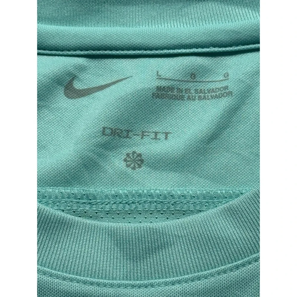 Nike Dri-FIT Soccer Jersey Shirt 1776‎ SoccerZone USA #17 Teal Men's Small